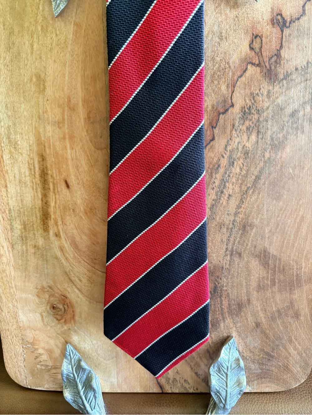 UGA! Classic Red and Black Striped Men's Tie, think UGA! Go Dawgs